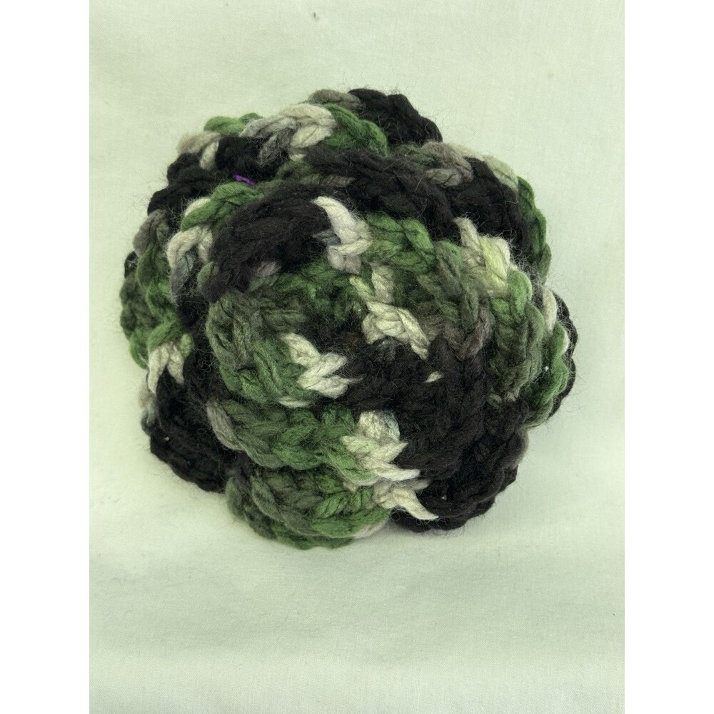 Crochet Flower Handmade New Camouflage Appliqué Decor Project Piece